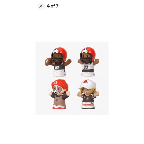 Fisher Price - Little People Collector NFL Cleveland Browns 4-Pack - Picture 3 of 10